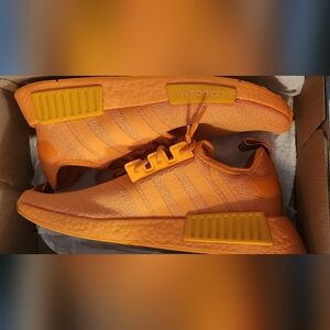 2 Pairs Adidas Orange And Peach Colored Sneakers